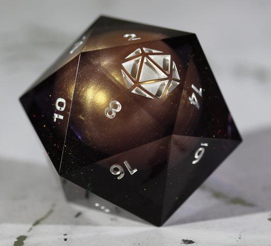 Gilded Globe (Jumbo d20: 40mm)